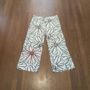 Vintage SportMax (Max Mara) summer pants, straight/wide leg, size 38 (XS)